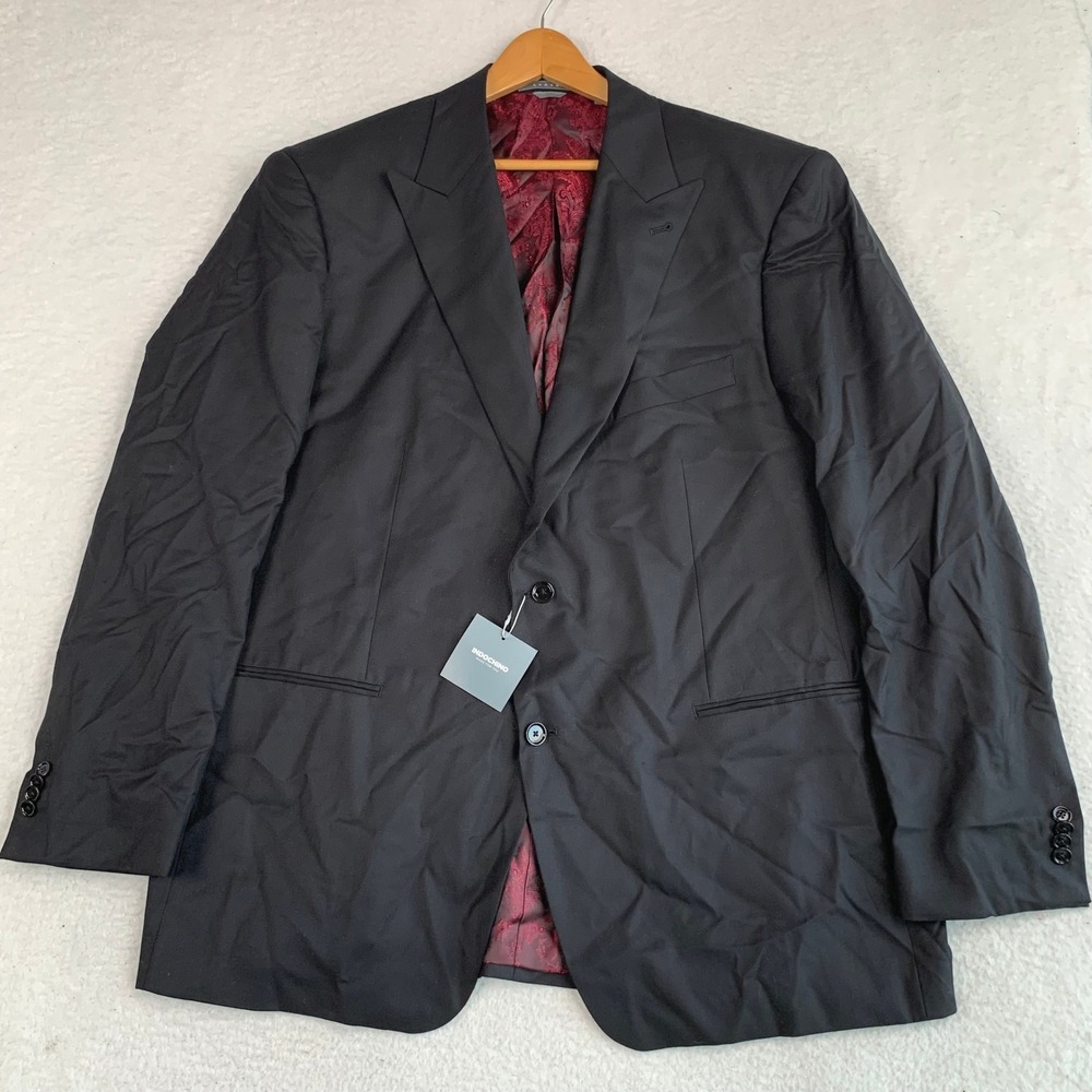 Indochino Luxury Newbury 64 Blazer Mens 50L Wool Cashmere Peak Lapel Jacket NWT